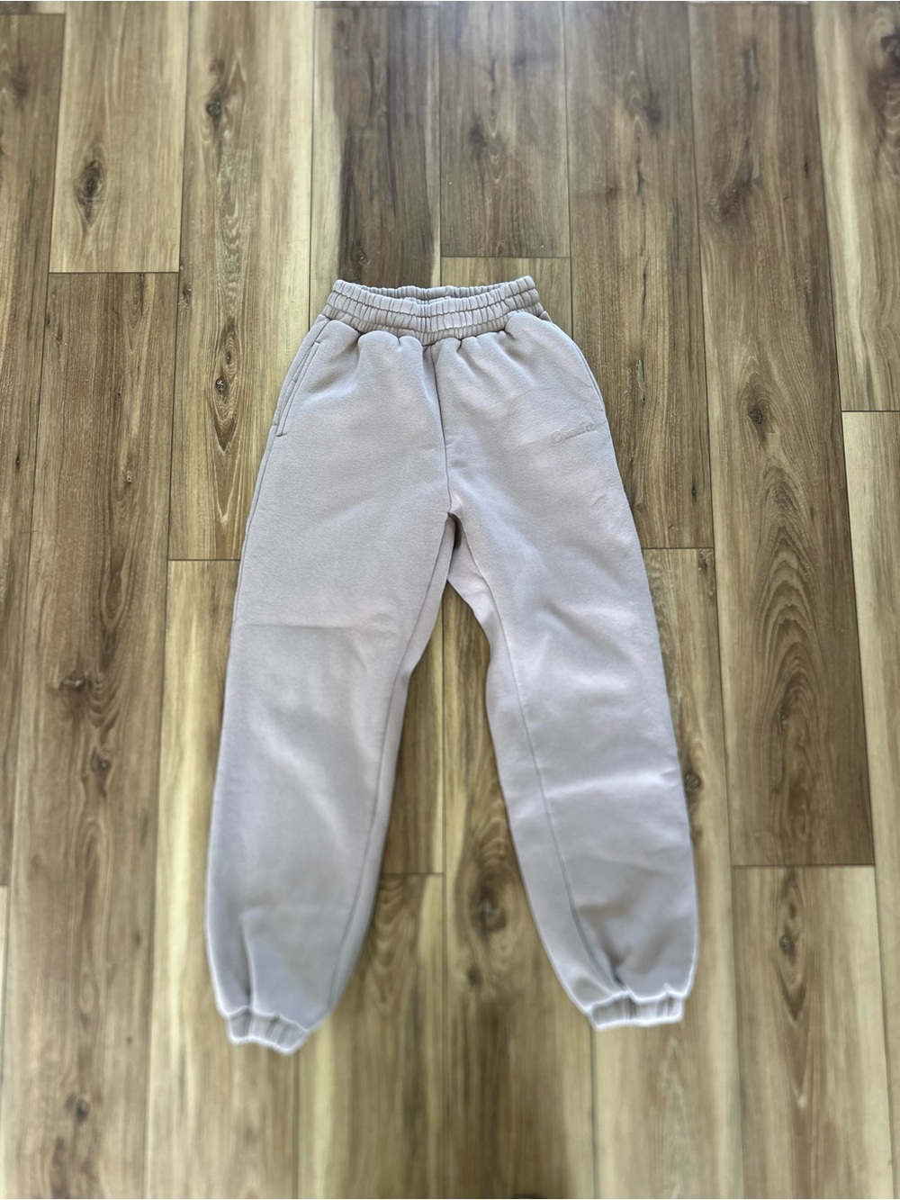 Comfrt womens beige jogger sweatpants size XS